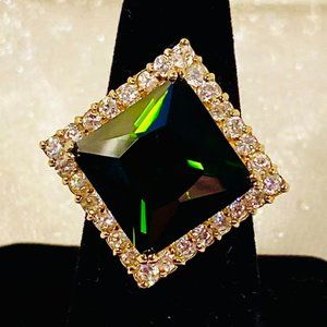 Fashion Ring in Apatite Color Stone /R5